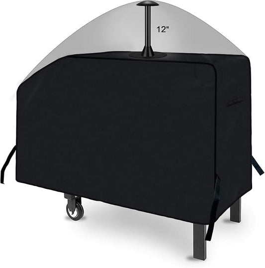 iCOVER 28 inch Griddle Cover for Blackstone, 600D Heavy Duty Waterproof Anti-UV Canvas Flat Top BBQ Covers for 28" Outdoor Cooking Gas Grill Griddles with One Side Shelf
