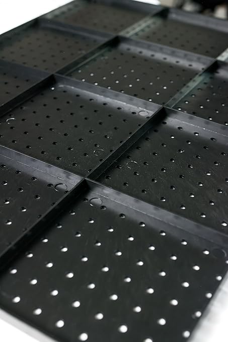 WallPeg Pegboard Kit - 3 ea. 24"x16" Black Peg Boards Panels - Made in USA
