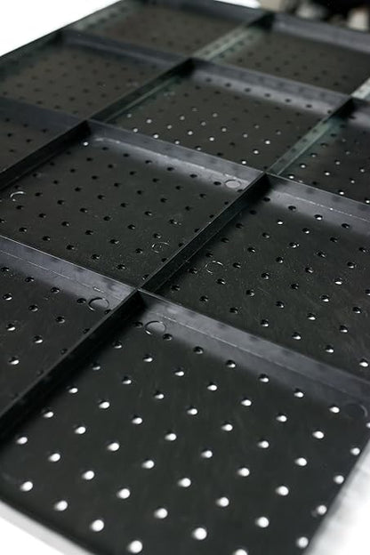 WallPeg Pegboard Kit - 3 ea. 24"x16" Black Peg Boards Panels - Made in USA