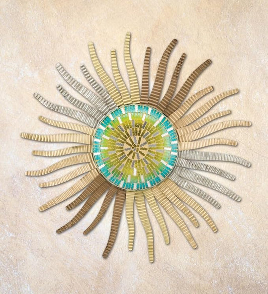 Regal Art & Gift Wavy Large Metal Sun Wall Decor - 30 Inch | Indoor Outdoor Rust-Resistant Sunburst Sculpture | Eye-Catching Metal Sun Wall Art Accent for Patio, Garden, Living Room