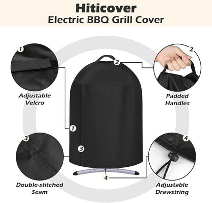 Grill Cover for Charbroil Patio Bistro Electric Grill Without Side Shelves, Waterproof BBQ Griddle Cover for Char Broil Model 20602109