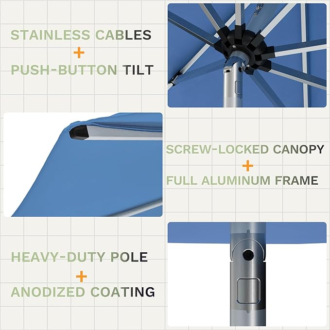 Patiowell Motorized Patio Umbrella