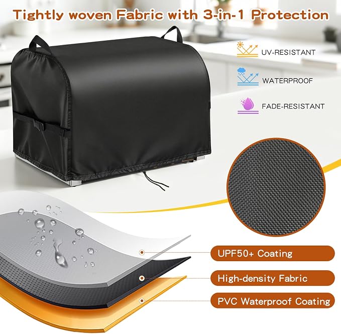 Hot Dog Roller Cover for VEVOR Hot Dog 5-7 Roller, 23inch Hot Dog Machine Cover for Seeutek Hotdog 5-7 Roller Grill, Hotdog Cooker, Hotdog Warmer,Maker,Toaster-23 L x 14" W x 15" H