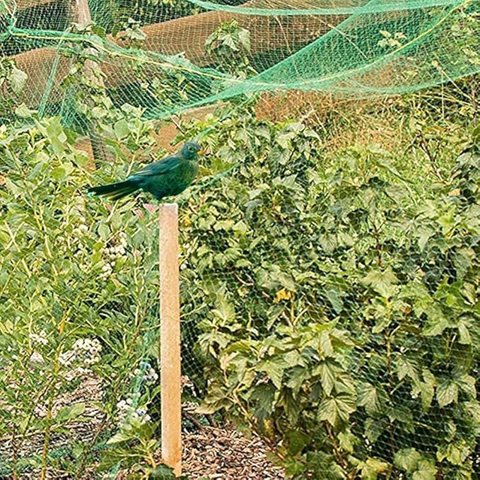 16 x 33ft Garden Netting, Bird Netting Strawberries Cover for Plants, Fruit, Vegetables,Seedlings with 100 PCS of Zip Ties