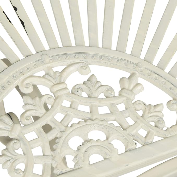 SAFAVIEH Outdoor Collection Annalise Antique White Accent Table