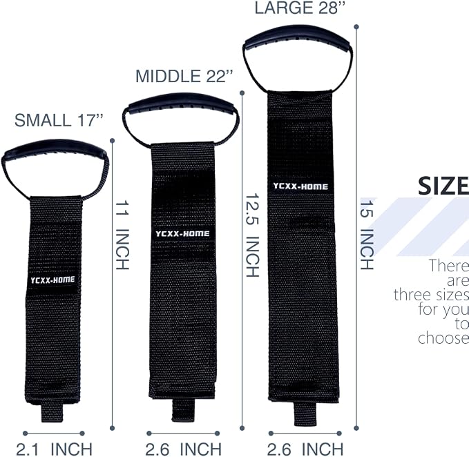 2 PCS Heavy Duty Cord Storage Wrap Holder Extension Hook and Loop Cord Hose Organizer Strap with Carrying Handle for Cords Garden Hose Swimming or Garage Tool (Middle-22)