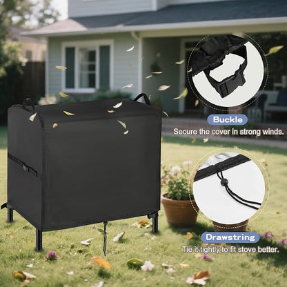 Stove Cover for VIVOHOME 2-Burner Propane Gas Stove, 31inch Outdoor Stove Covers Waterproof Heavy Duty for 2 Burners Camping Stoves-31”L x 18" W x 34" H