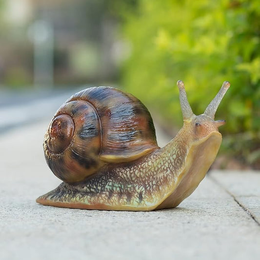 Garden Snail Figurine - Resin Sculpture, Snail Decor, Suitable for Outdoor Pond Garden Lawn Landscape Decoration, Unique Home Decor(7 inches)