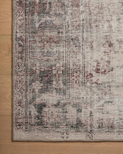 Loloi Amber Lewis Georgie Collection GER-08 Lagoon/Beige 3'-9" x 5'-6", .19" Pile Height, Accent Rug