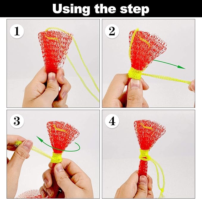Melon Hammock Watermelon Nets, 18inch 50pcs Heavy Duty Watermelon Net for Garden Melon Net for Trellis Vertical Garden Growing, Honeydew Melon Nets with Drawstring(16-22lbs)