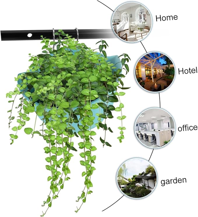 BESPORTBLE Wall Hanging Half Planter Pot Flower Container Drainage for Indoor and Outdoor Use Space-Saving Floral Decoration for Balcony and Garden