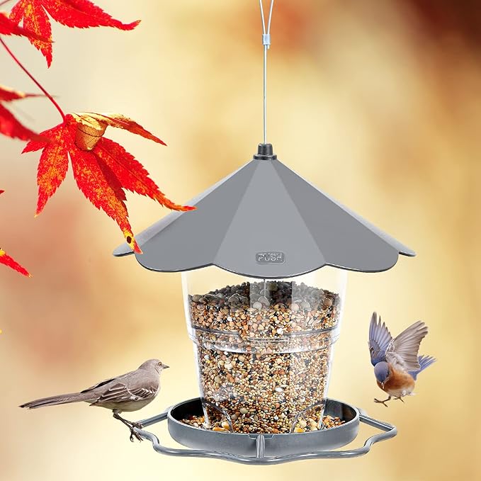 Hanizi Hanging Hummingbird Feeder with 2 Feeding Ports