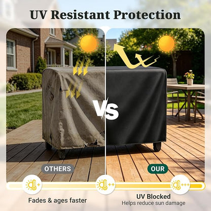 MR. COVER Outdoor Prep Table Cover 40 inch for Royal Gourmet Cart Flattop Worktable, 600D Heavy Duty Waterproof for Grill Dining Kitchen Island cart Protective, Outdoor Storage Cabinet Cover