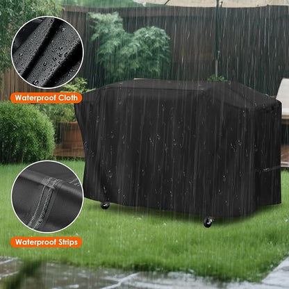 Grill Cover for Grill DEPOTS 6 Burner Propane Gas Grill, 57inch Outdoor Grill Cover Waterproof for BBQ Grill with Side Burner, Electric Grills, Outdoor Cooking Kitchen-57 L x 21" W x 44" H