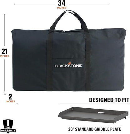 Blackstone 1182 28" Griddle Top Carry Bag, 600D Polyester, Black