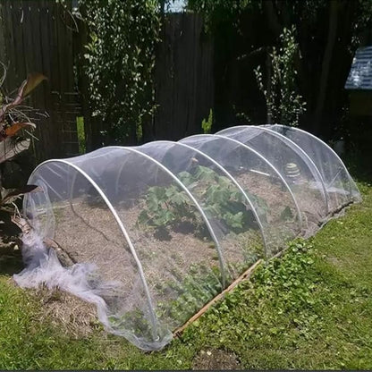 Agfabric Garden Netting 8.2'x32' Insect Pest Barrier Bird Netting for Garden Protection,Row Cover Mesh Netting for Vegetables Fruit Trees and Plants,White