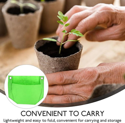 SUPVOX 3pcs Hanging Strawberry Planters Fabric Grow Bags Non-Woven Planting Pouches Vertical Garden Vegetable Growing Bags for Outdoor Wall Hanging
