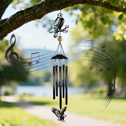 Large Wind Chimes for Outside Deep Tone - 40" Bald Eagle Windchimes Outdoors for Backyard Balcony Porch Home Decor,Memorial Metal Wind Chime Best Gifts for Women/Men Friend Birthday Holiday