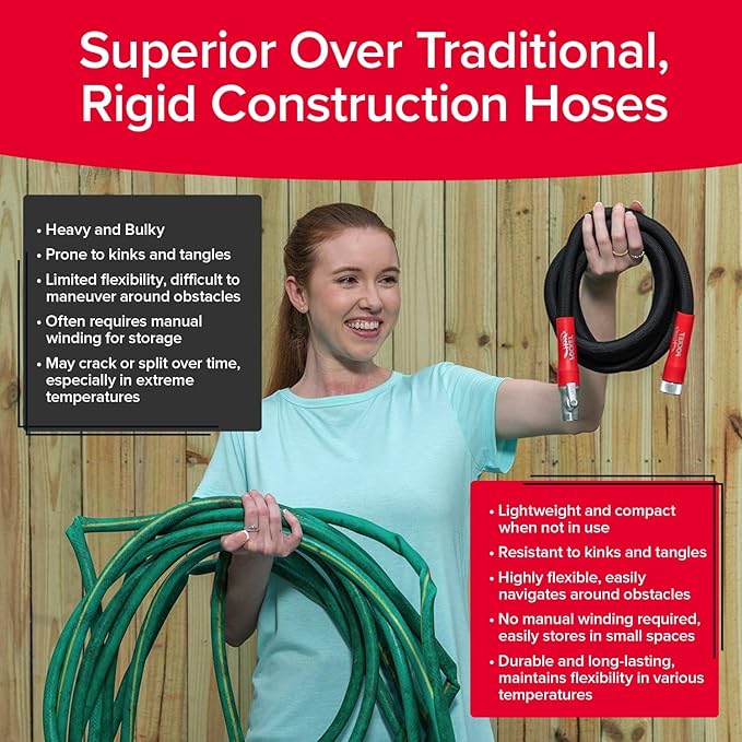 Pocket Hose 75 FT Silver Bullet 2.0 Expandable Garden Hose w/Turbo Shot Nozzle, AS SEEN ON TV, Lead-Free, Solid Aluminum Connectors, Easy On/Off Valve, Kink-Free, Leak-Proof