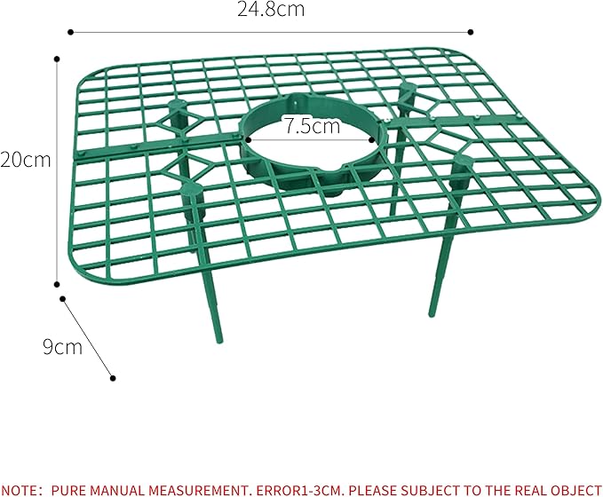 SooGree 5 Pack Strawberry Supports Garden Fruit Plant Cage Strawberry Holder Cradles Plastic Tray Keep Strawberries Off Rot and Dirt