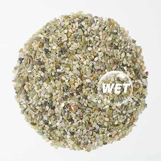 5lbs Natural Gravel Pebbles for Succulents and Cacti, 1/5 Inch Decorative River Stones – Perfect for Vases, Aquariums, Terrariums, and Outdoor Gardening, Mixed Colors (Jade, 5 Pounds)