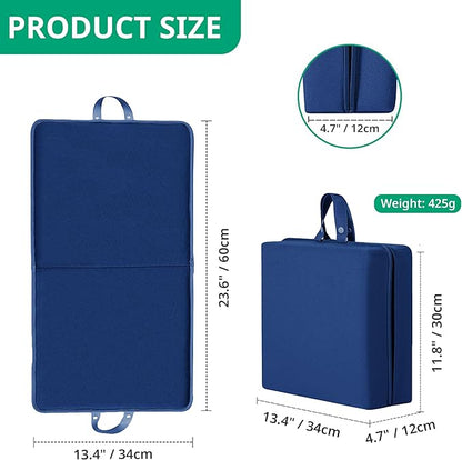 Garden Kneeling Pad,Bath Kneeler Pad,Memory Foam Knee Cushions for Gardening, Extra Thick Knee Pad, Water Resistant Prayer Pillow for Work, Yoga, Physical Therapy (Blue)