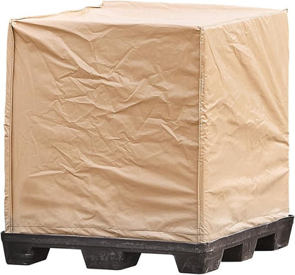Transhield | Square Universal Outdoor Pallet Cover | Use w/Pallets, AC Units, Generators, Patio Furniture | Waterproof & Heavy Duty (60"x60"x48")