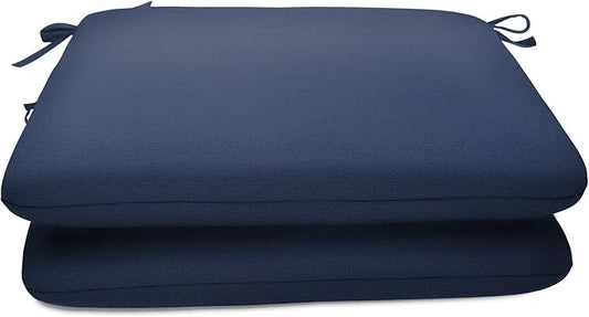 Sunbrella Patio Cushions - (2 Pack) - 20" W x 20" L x 2.5" T, Outdoor Chair Cushion with Comfort, Style & Durability Designed for Outdoor Living - Made in The USA