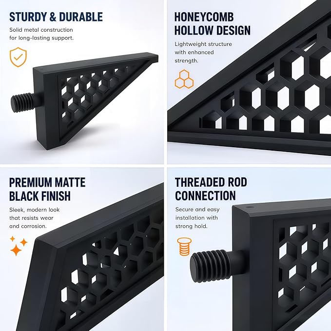 Storage Shed Shelf Brackets Compatible with Suncast,for Hanging Storage Shelves Organizer Accessories,for Garage & Outdoor Organization,Brackets Only (2)