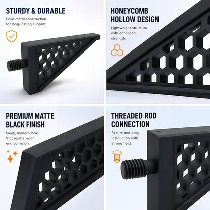 Storage Shed Shelf Brackets Compatible with Suncast,for Hanging Storage Shelves Organizer Accessories,for Garage & Outdoor Organization,Brackets Only (2)