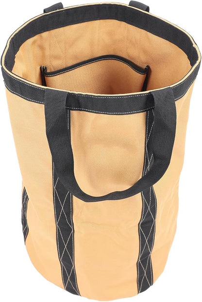 Luqeeg Tool Bucket Bag, Heavy Duty Tool Organizer, Portable Electrician Storage Organizer, 30kg Capacity Oxford Fabric 50 X 30cm for Garden Construction Carpenter Electrician