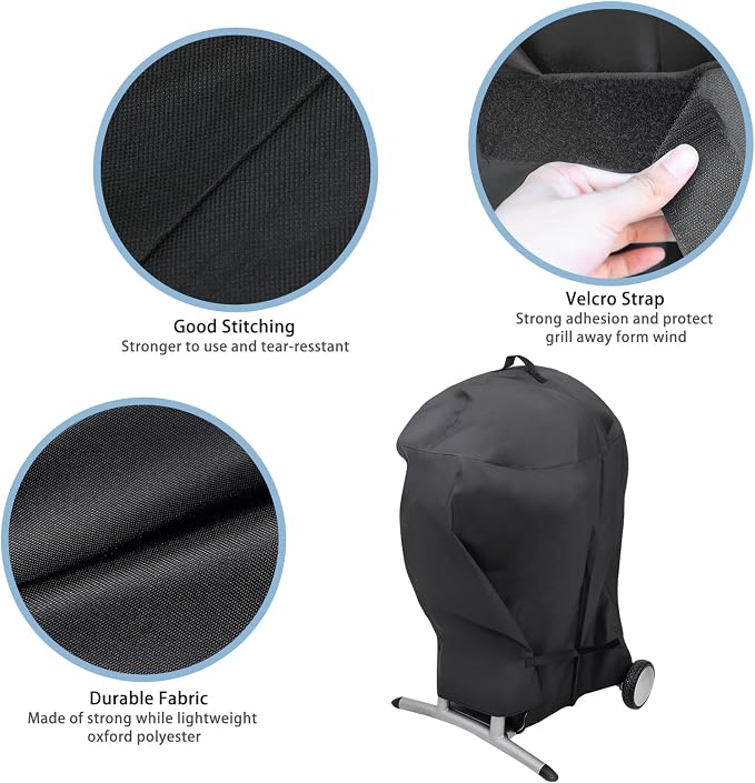 Cover for Char-Broil Gas/Electric Style Patio Bistro Without Side Shelves, 600D Heavy Duty Waterpoorf Outdoor Fade Resistant Char-Broil Patio Bistro Cover, Barbecue Accessory