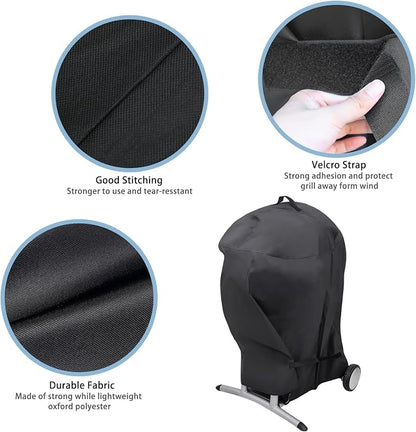 Cover for Char-Broil Gas/Electric Style Patio Bistro Without Side Shelves, 600D Heavy Duty Waterpoorf Outdoor Fade Resistant Char-Broil Patio Bistro Cover, Barbecue Accessory