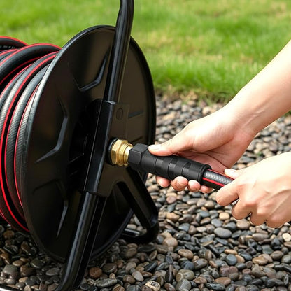 Heavy Duty Garden Hose 75ft, NON-EXPANDABLE Flexible Water Hose, Kink Resistant Lightweight Hybrid Hose, Leakproof Hose Male to Female Fittings