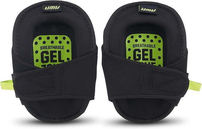 AWP Gel Stabilizer Non-Skid Knee Pads with Dual Layer Padding and Shock Stabilizer Caps for Flooring, Roofing, Decking for All-Day Support & Stability, Men and Women, One Size | L-22380-4