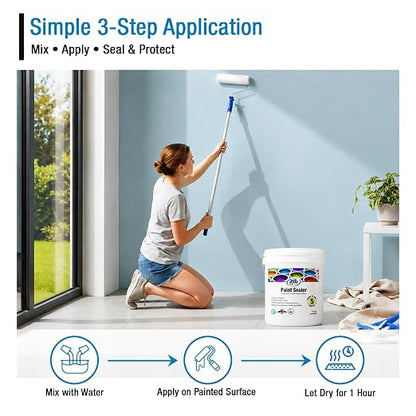 Rain Guard Water Sealers SP-9005 Paint Sealer 5 Gallon - Clear Semi-Satin Finish - Water Repellent Protection for All Painted Surfaces - Water-Based Silane/Siloxane Acrylic