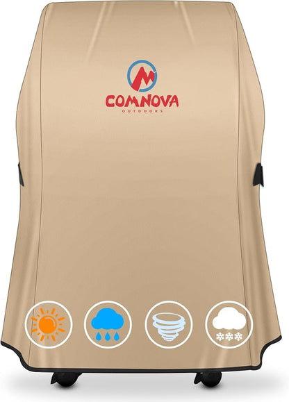 Comnova Grill Cover 30 Inch - 7105 BBQ Covers for Weber Spirit 210 Gas Grill Heavy Duty and Waterproof, Barbecue Cover for Weber Spirit E-210 Grill with Side Trays Fold Down (NOT Fit Spirit II E-210)