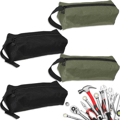 Tool Pouch Bag 2 Pcs Canvas Tool Pouch,Multi-Purpose Tool Bags, Multi-Purpose Small Zipper Tool Pouchs,Screwdriver Tool Bag Set for Organizer Storage Various Electrician Tools