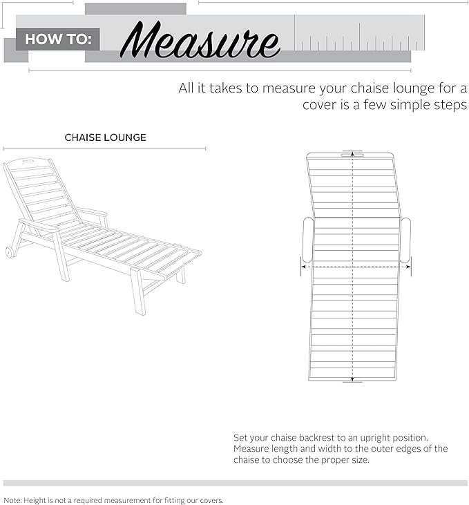 Classic Accessories Ravenna Water-Resistant 78 Inch Patio Day Chaise Lounge Cover, Patio Furniture Covers