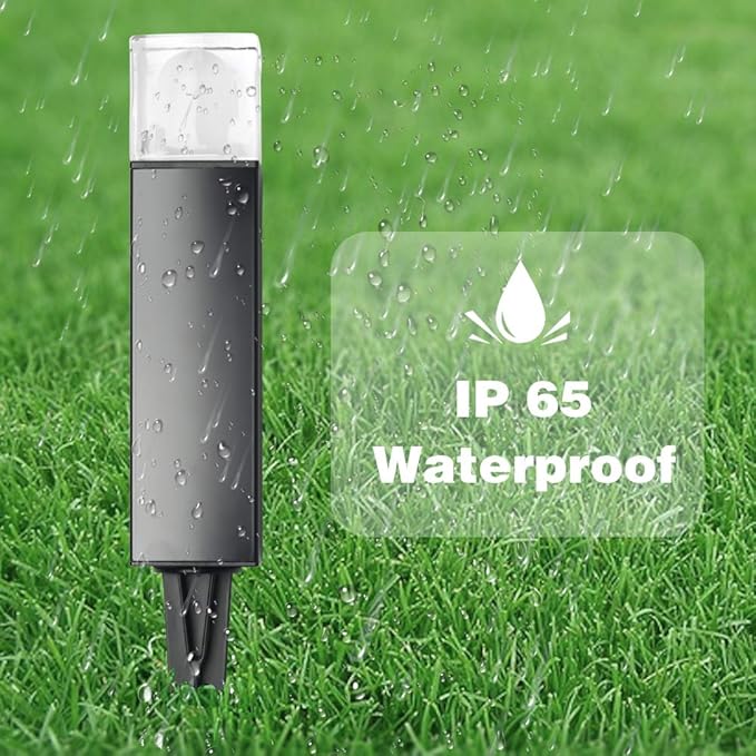Outdoor Landscape Lighting Low Voltage Garden Landscape Lights Pathway Lights Yard Lights Driveway Lights, Aluminum Construction Waterproof 12V 3W 3000K Warm-Yellow Light（4-Pack）