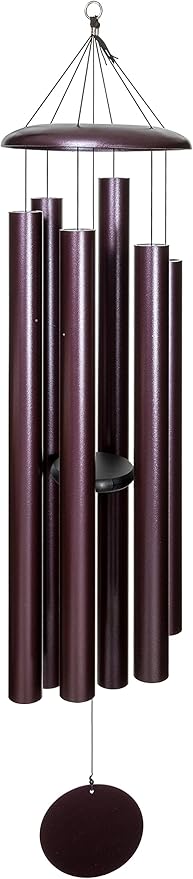 Corinthian Bells by Wind River - 65 inch Plum Wind Chime for Patio, Backyard, Garden, and Outdoor décor (Aluminum Chime) Made in The USA