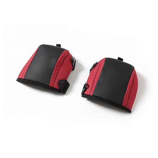 Lightweight Work Knee Pads for Men and Women with EVA Foam Padding, Adjustable Straps and Easy-Fix Clips — Perfect for Gardening, Light Construction and Comfort Work (RED)