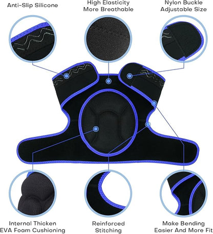 Women Men Knee Pad Suitable for House Working, Floor and Carpet Cleaning, Gardening Maintain, Construction Work, High Elastic Fabric Men Knee Pads Protect Knee Safety