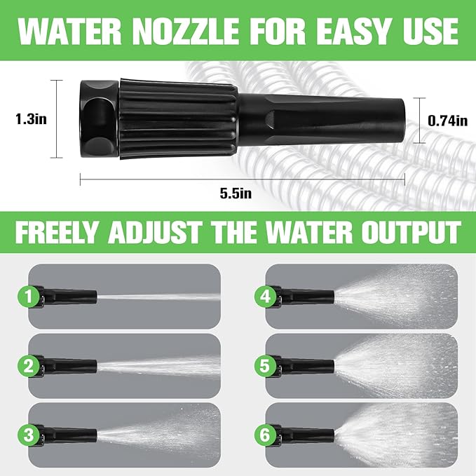 TVKB Metal Garden Hose 25ft Stainless Steel Metal water Hose Super Tough & Flexible Water pipe Lightweight, Crush Resistant Aluminum Fittings, Kink & Tangle Free, Rust Proof