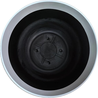 Extra Large 22in Diameter Cream Aspen Resin Planter