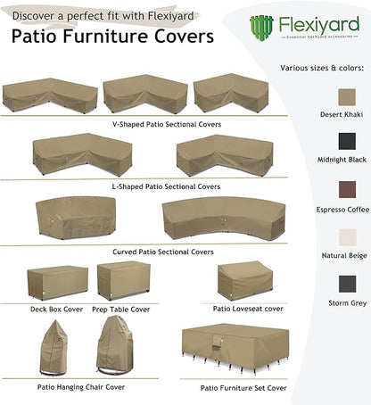 Patio Deck Box Cover, 63x30 Inch Fire Pit Covers with Straps and Handles, Waterproof Heavy Duty Outdoor Furniture Winter Cover for Keter, Suncast, Lifetime Container
