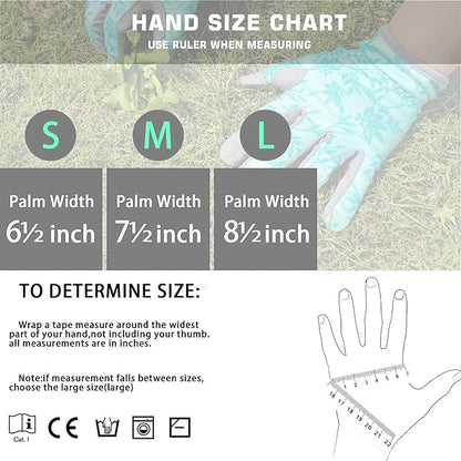 Gardening Gloves for Women Thorn Proof Garden Gloves, Leather Womens Garden Gloves Puncture Resistant, Touch Screen Working Gloves for Digging,Weeding,Planting Medium