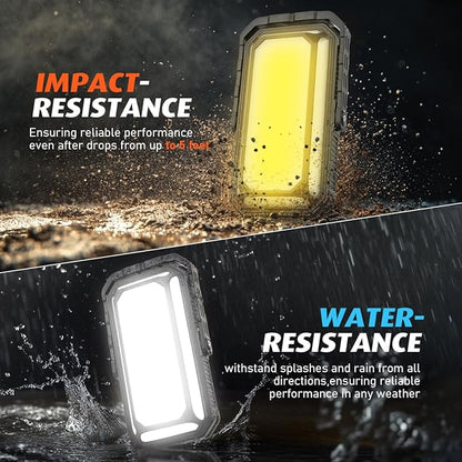 LED Camping Lantern Rechargeable, 10000mAh Portable Camping Lights up to 120+ Hours, 12 Light Modes, Dimmable, LCD Digital Display, Waterproof, Camping Essentials for Power Outages, 6 Packs
