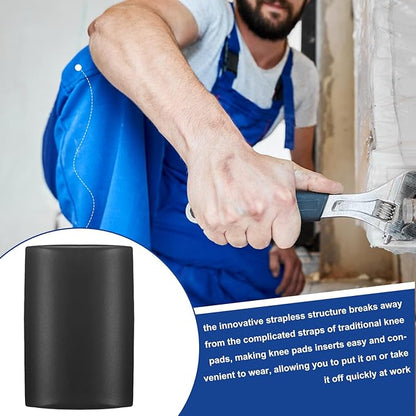2 Pairs Knee Pads Inserts for Work Pants Double Foam Cushion Knee Pads Inserts for Tactical Pants, 6 x 9 Inches Soft Construction No Strap Knee Pad Soft Inner Liner for Men