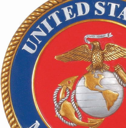 Spoontiques - Garden Décor - U.S. Marines Stepping Stone - Decorative Stone for Garden